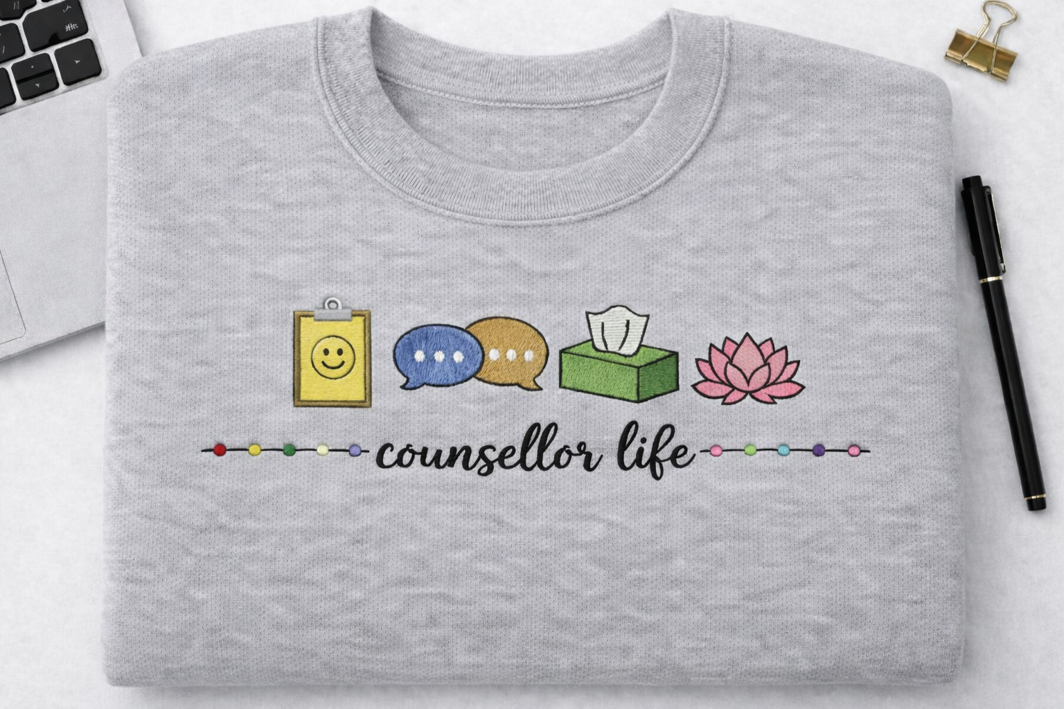 Counselor Life – Embroidered Sweatshirt