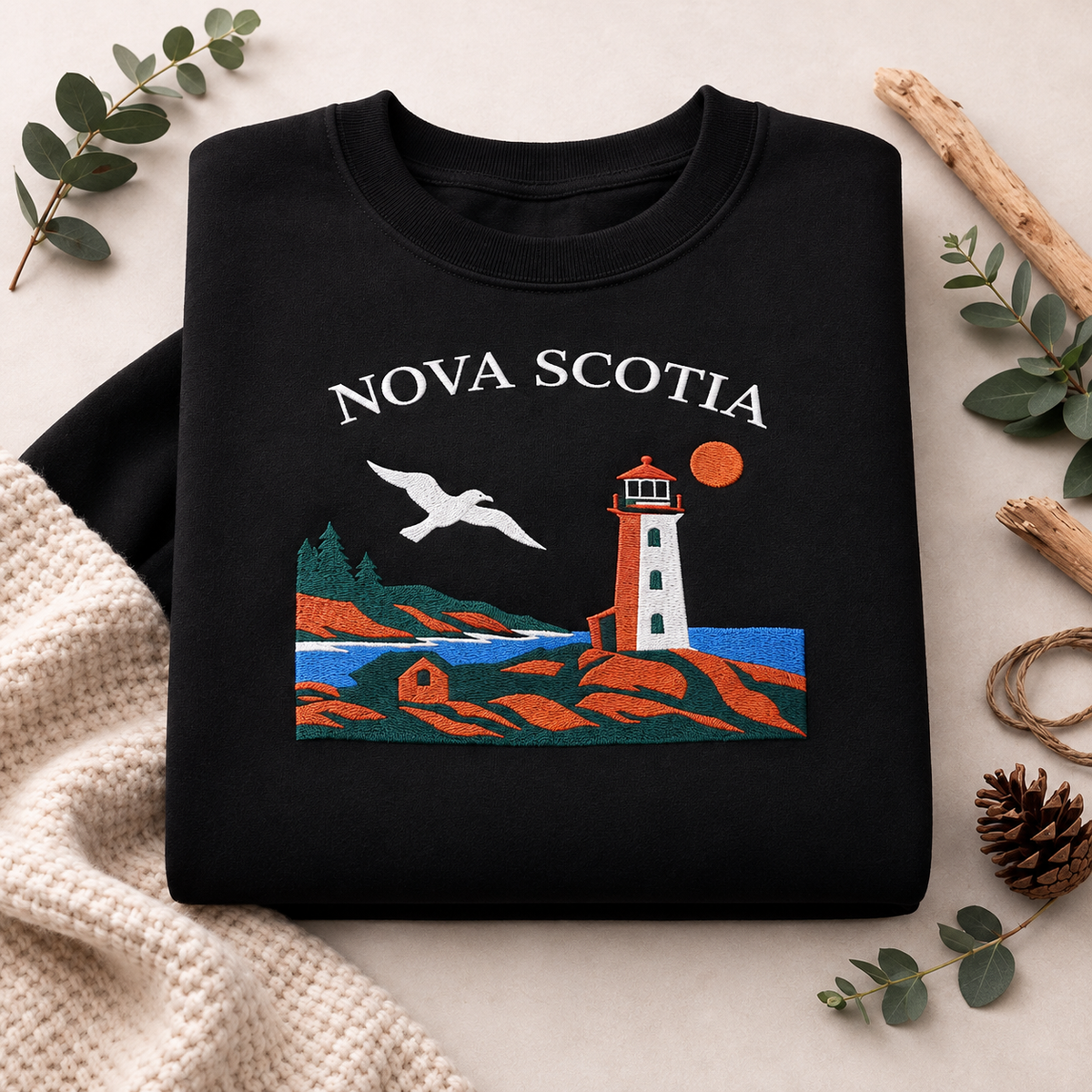 Nova Scotia Embroidered Sweatshirt