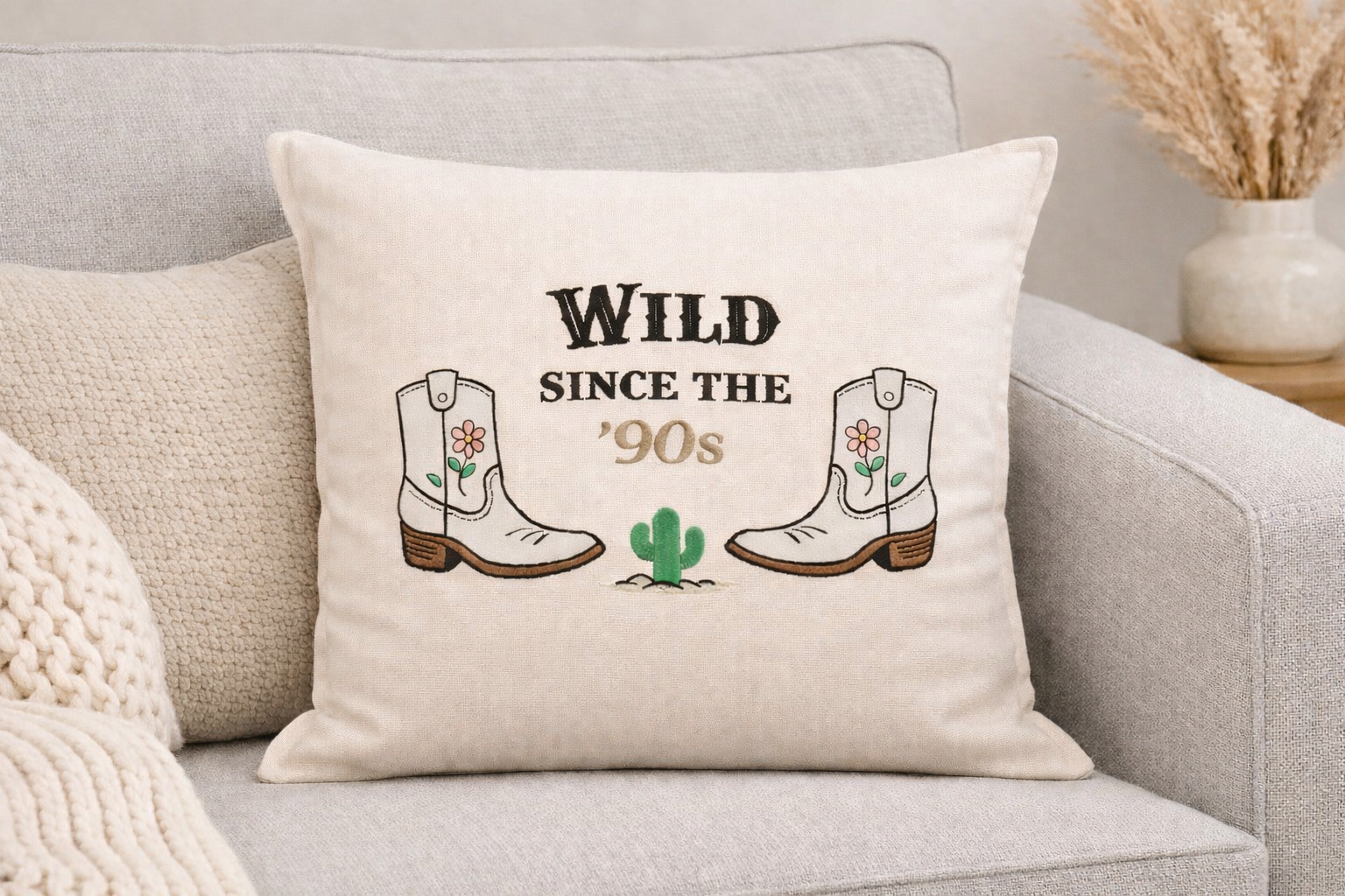 Wild Since the '90s Throw Pillow Cover