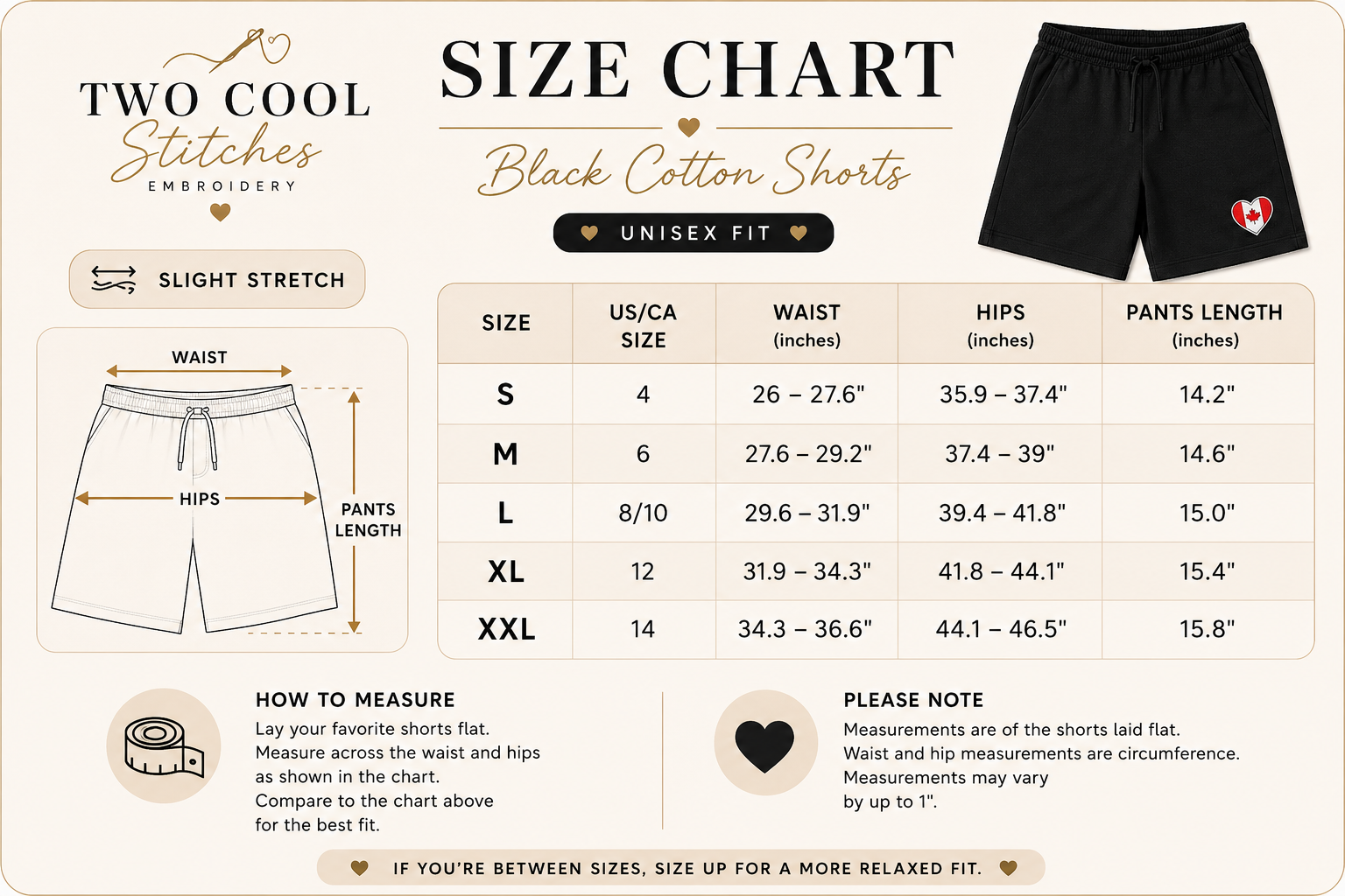 Flag Heart Embroidered Women’s Shorts