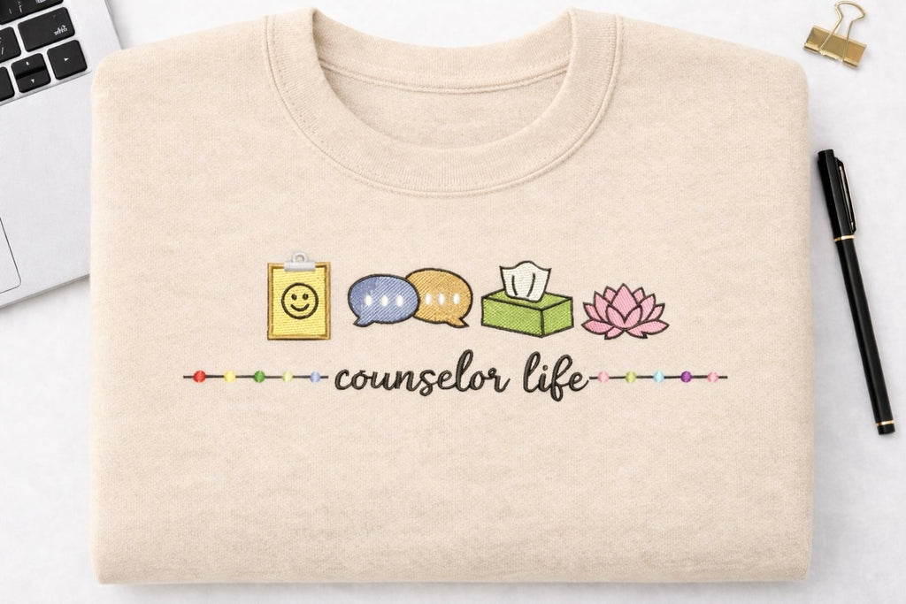 Counselor Life – Embroidered Sweatshirt