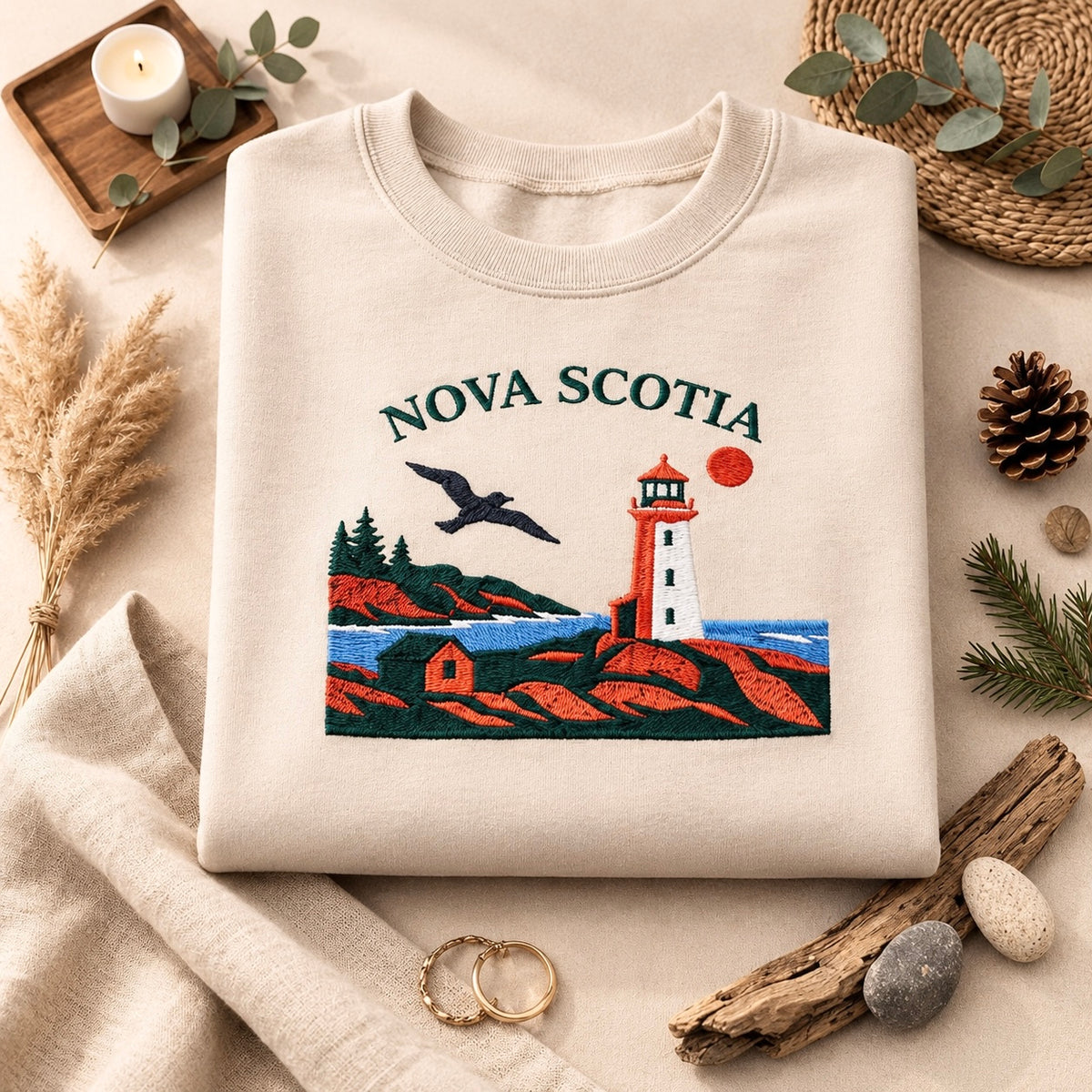 Nova Scotia Embroidered Sweatshirt