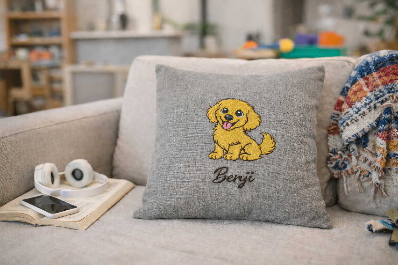 Custom Illustration Animal Throw Pillow Cover