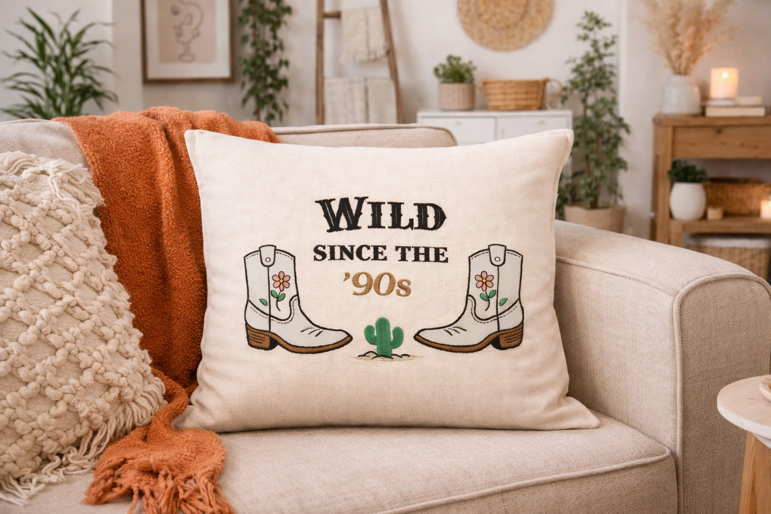 Wild Since the '90s Throw Pillow Cover