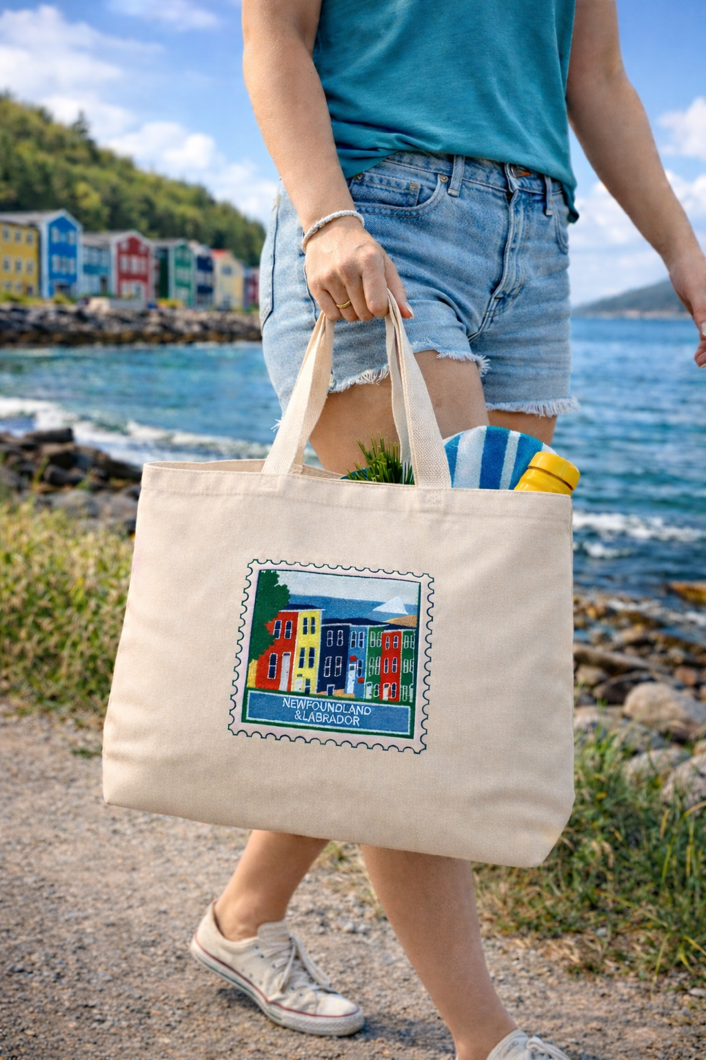 Newfoundland and Labrador Embroidered Throw Pillow Cover