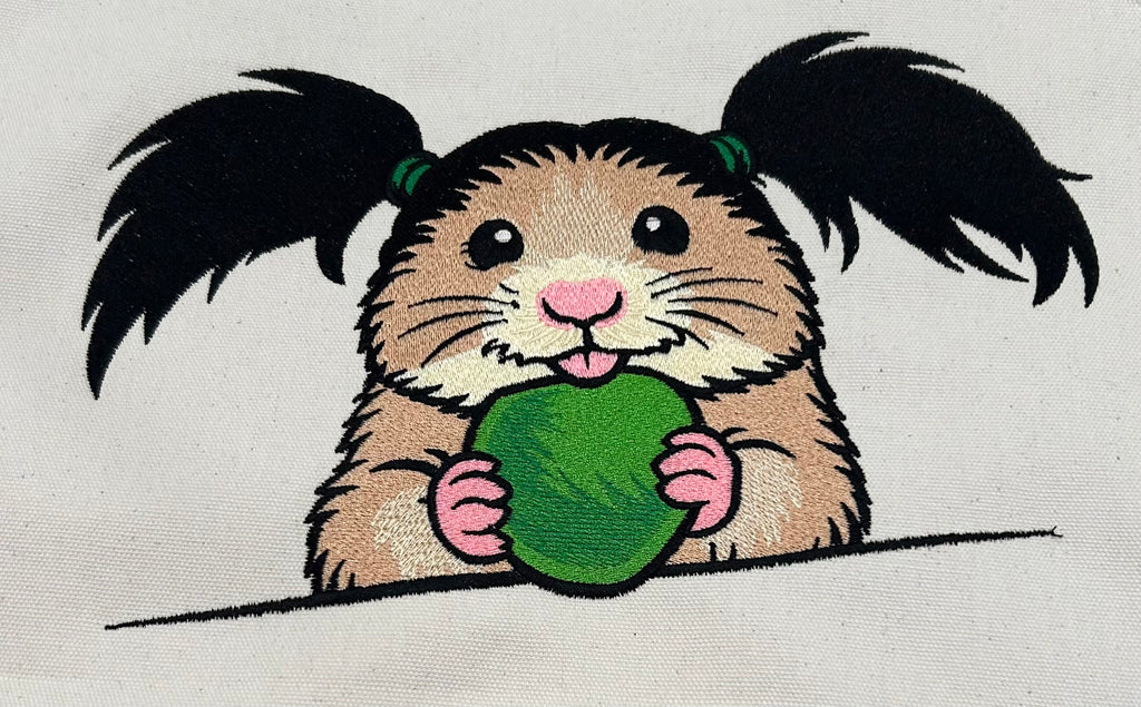 Custom Hamster Name Pillow for Kids, Personalized Embroidered Pillow