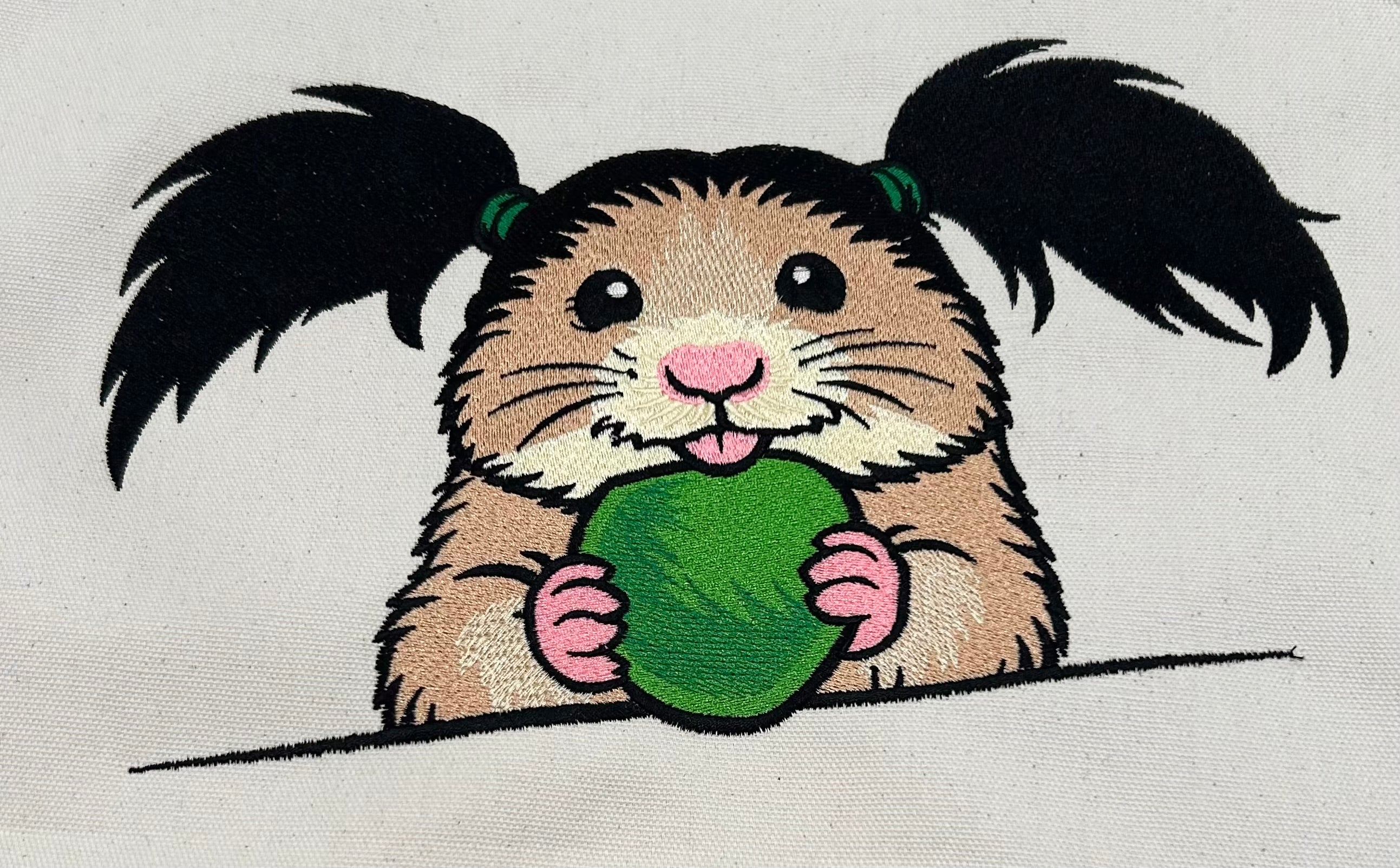 Custom Hamster Name Pillow for Kids, Personalized Embroidered Pillow