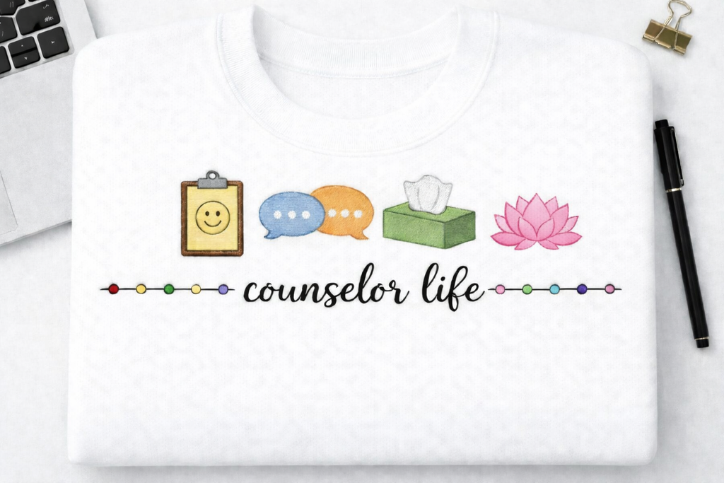 Counselor Life – Embroidered Sweatshirt