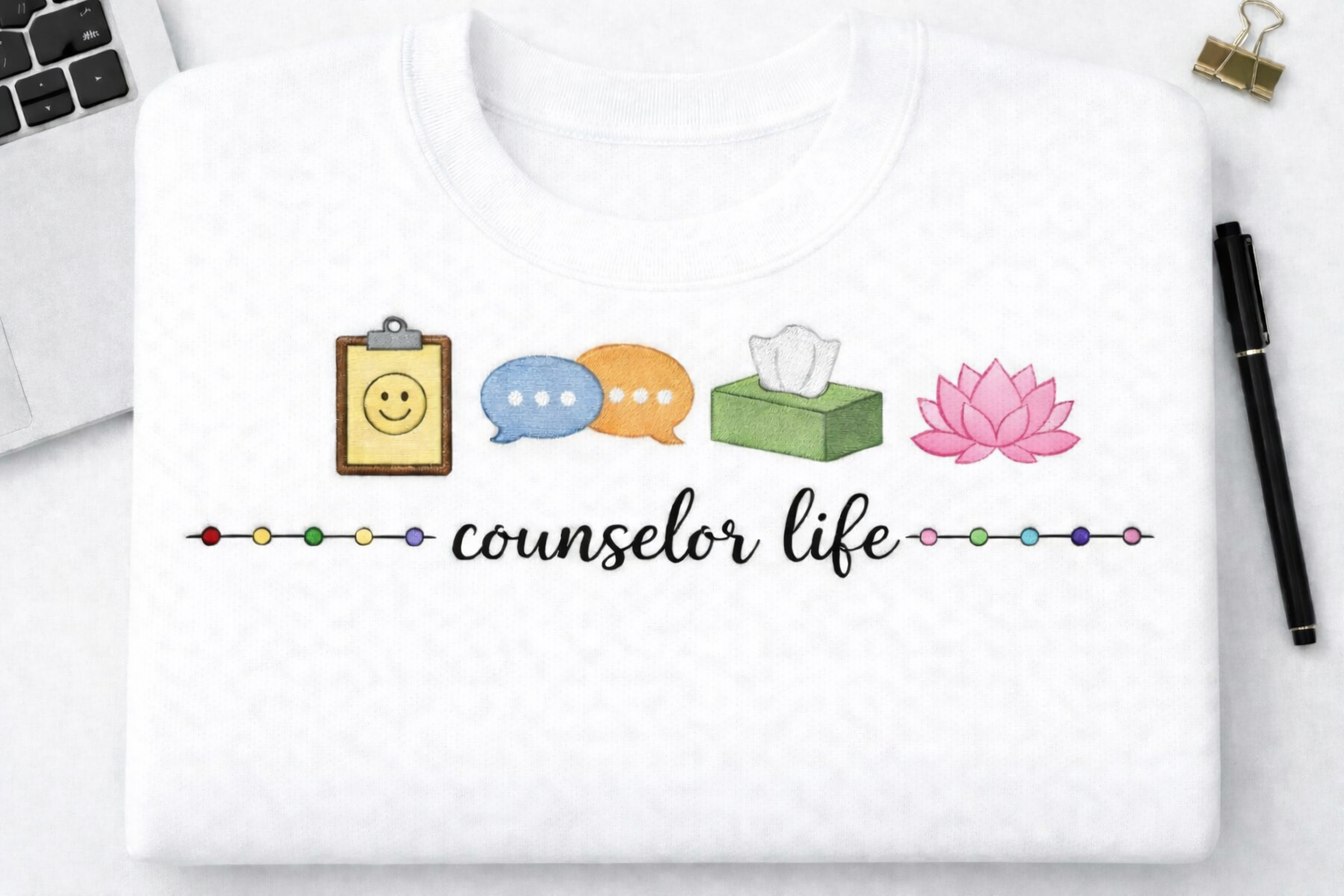 Counselor Life – Embroidered Sweatshirt