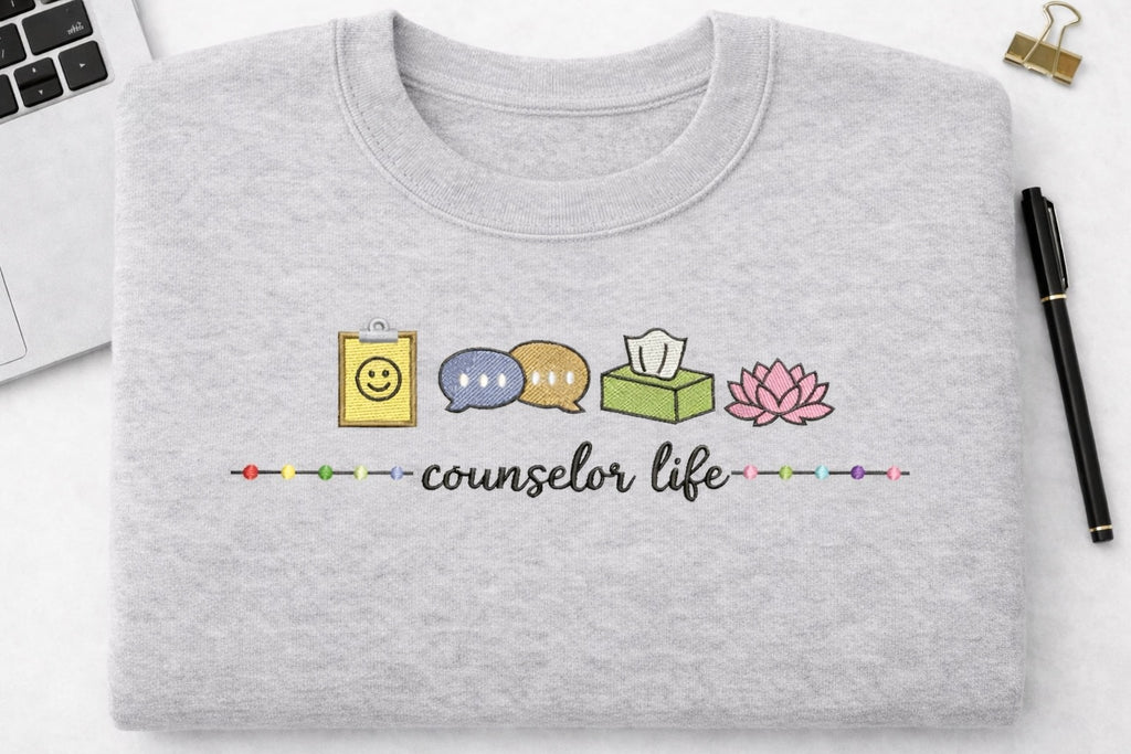 Counselor Life – Embroidered Sweatshirt