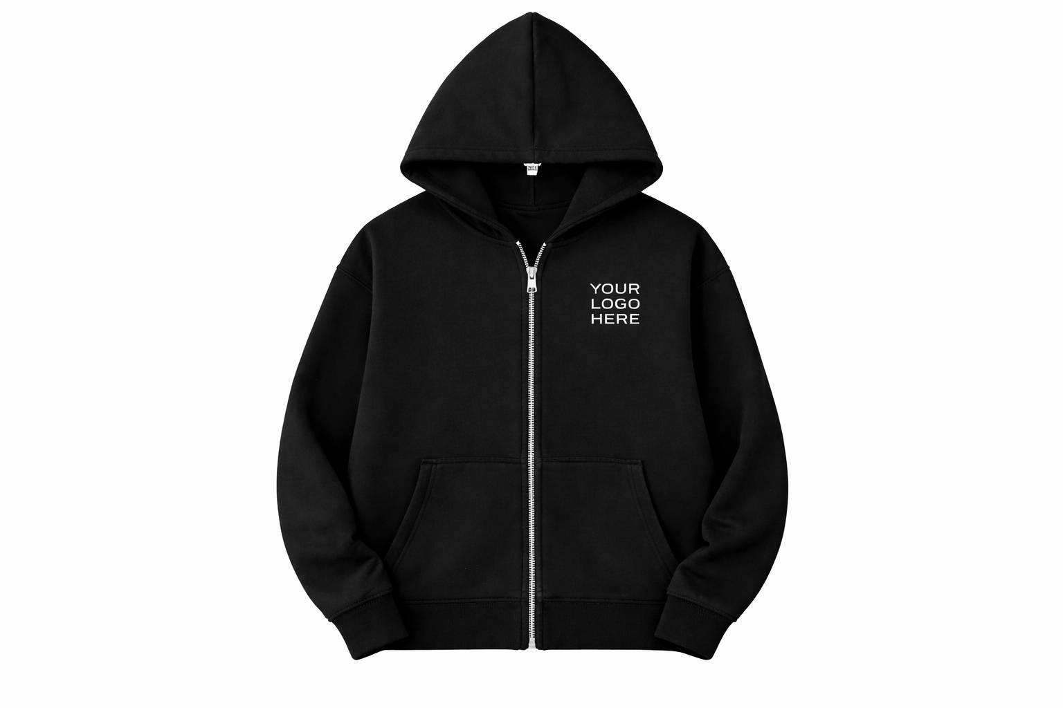 Custom Embroidered Zip-Up Hoodie, Personalized with Logo, Name or Design
