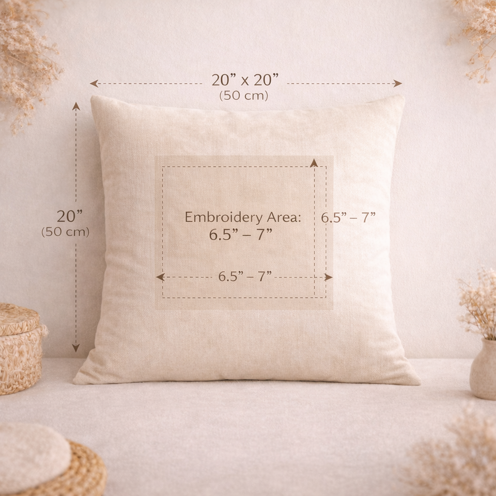 Punk Rock Cat Embroidered Throw Pillow Cover