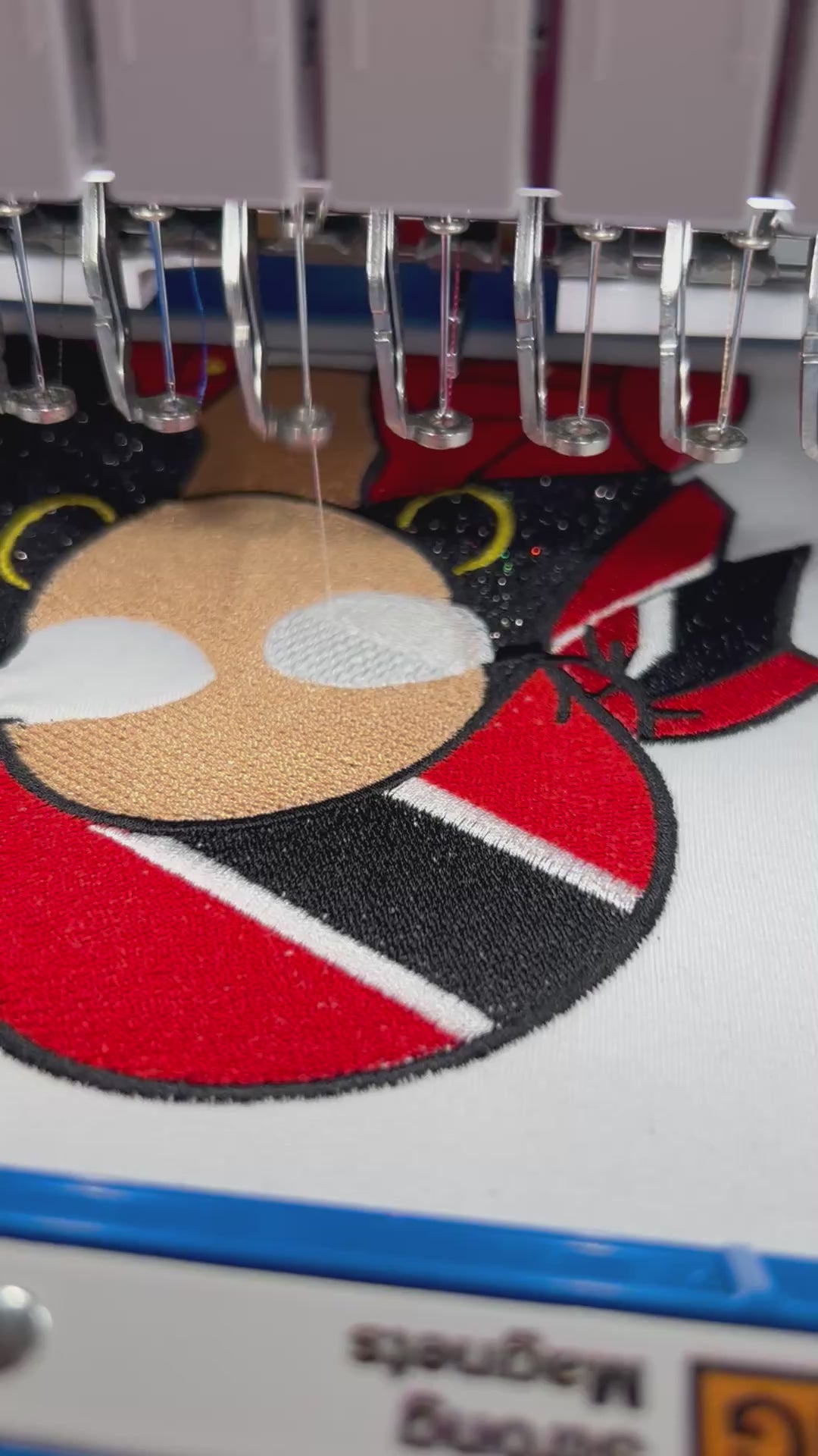 Trini Girl Embroidery Glitter Applique T-Shirt